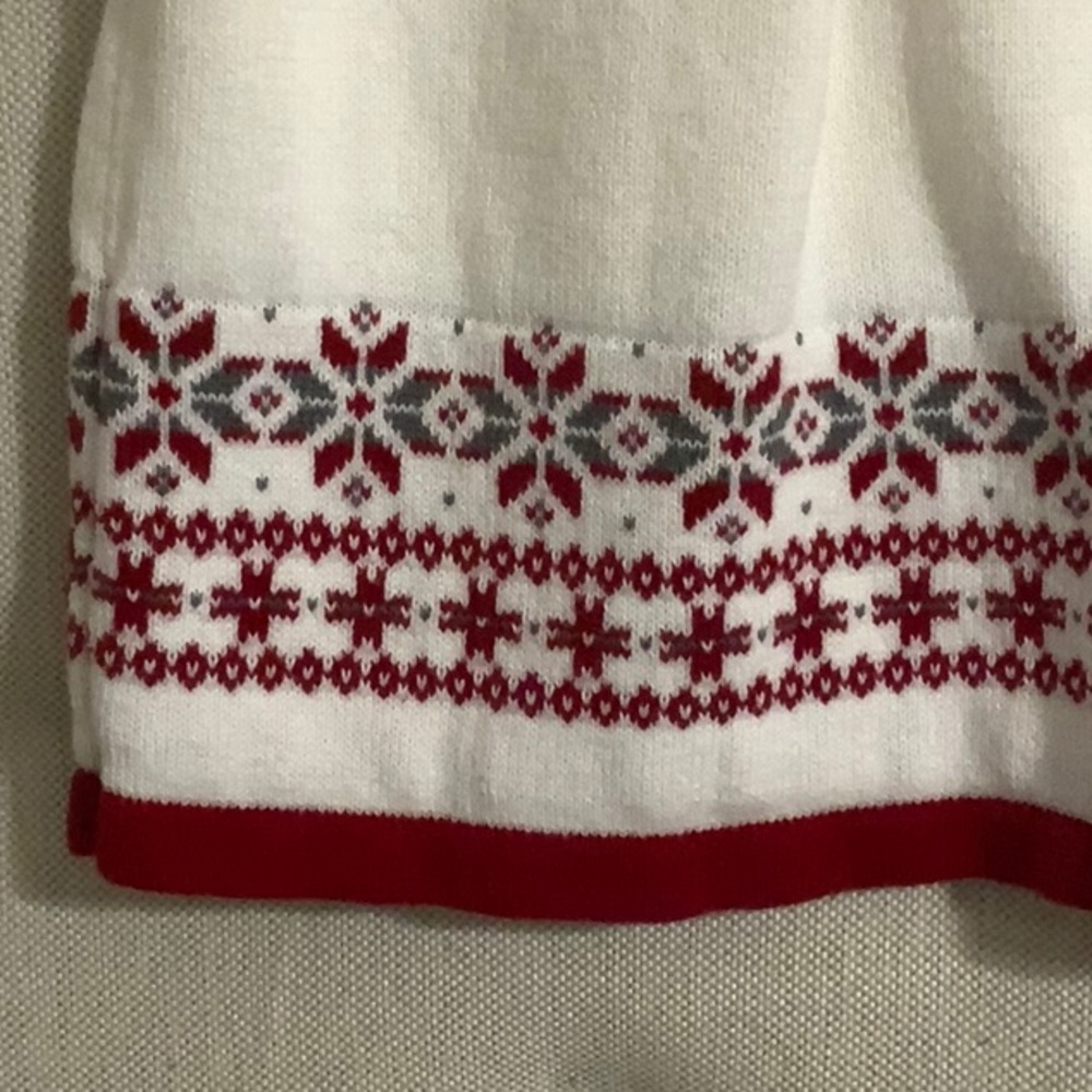 Gymboree White Fair Isle Sweater Dress 5T - Picture 3 of 7